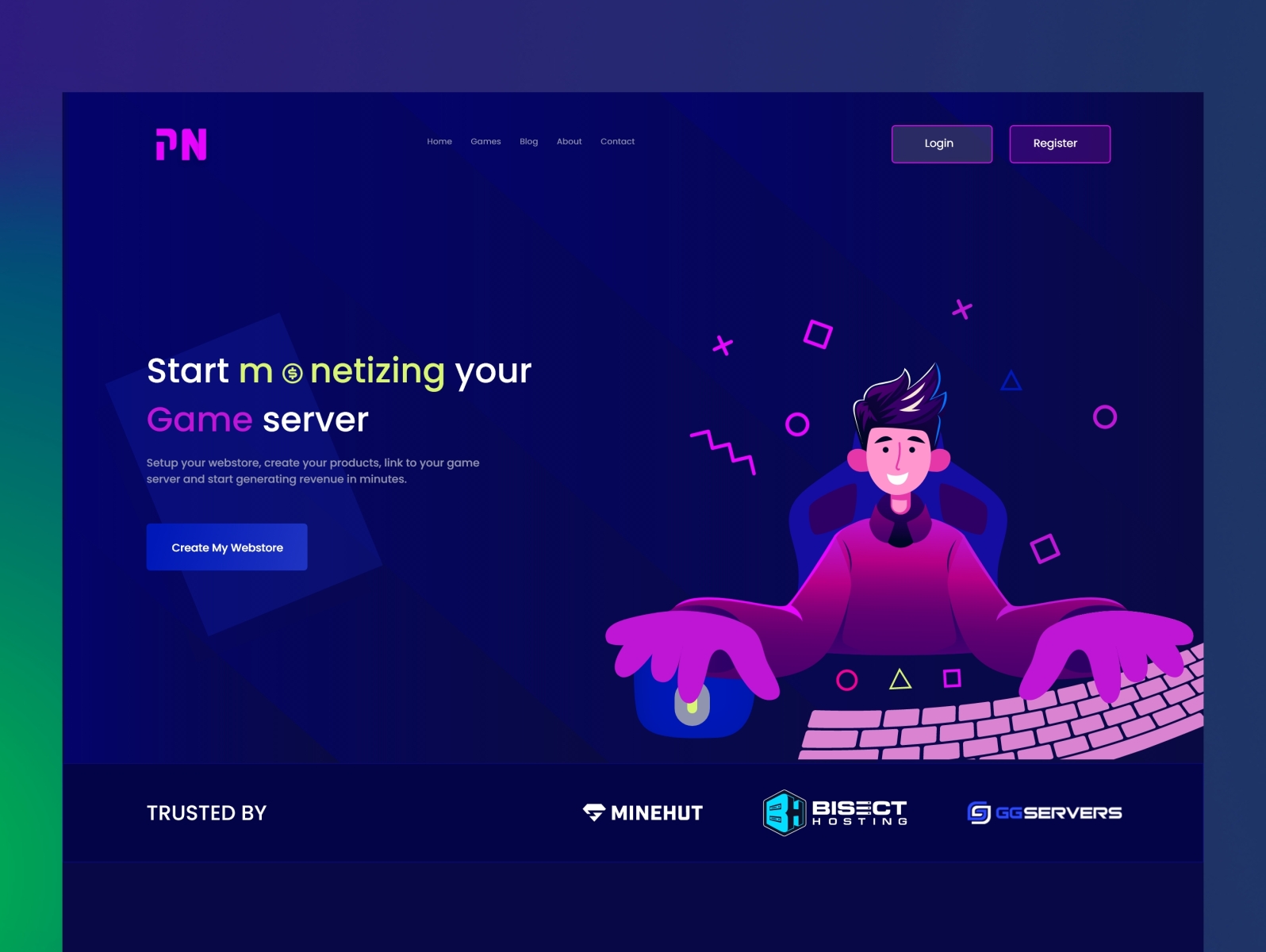 gaming-server-by-syed-simanta-on-dribbble