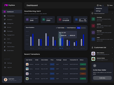 Gaming Dashboard