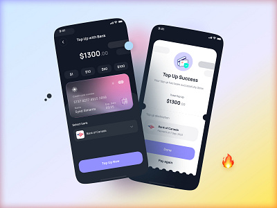 Finance mobile app UI