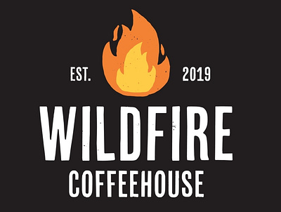 Wildfire Coffeehouse business business logo coffee coffee shop logo design typeface