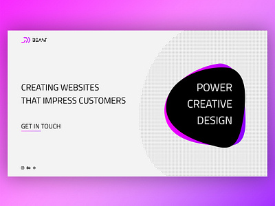 Beastgraphic landing page - work in progress agency agency branding agency landing page agency website design graphic graphic design graphic designer graphicdesign graphics landing minimal ui ux web webdesign website websites