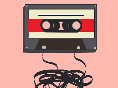 Tape Recorder digital art drawing graphics art illustration tape recorder