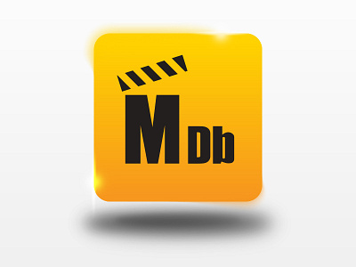 IMDb App Icon redesign app icon app mobile icon imdb logo redesign ui design yellow