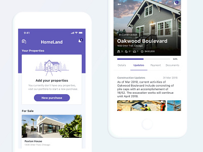 Homeland Real Estate app app design design mobile real estate real estate app ui ui design uidesign