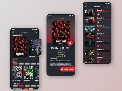 UI Movie app design mobile app mobile app design ui uidesign user experience userinterface