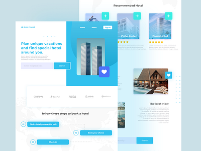 hotel booking landing page