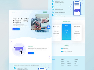 Website Accounting Service accounting app design financial landingpage mobile app ui uidesign user experience userinterface ux