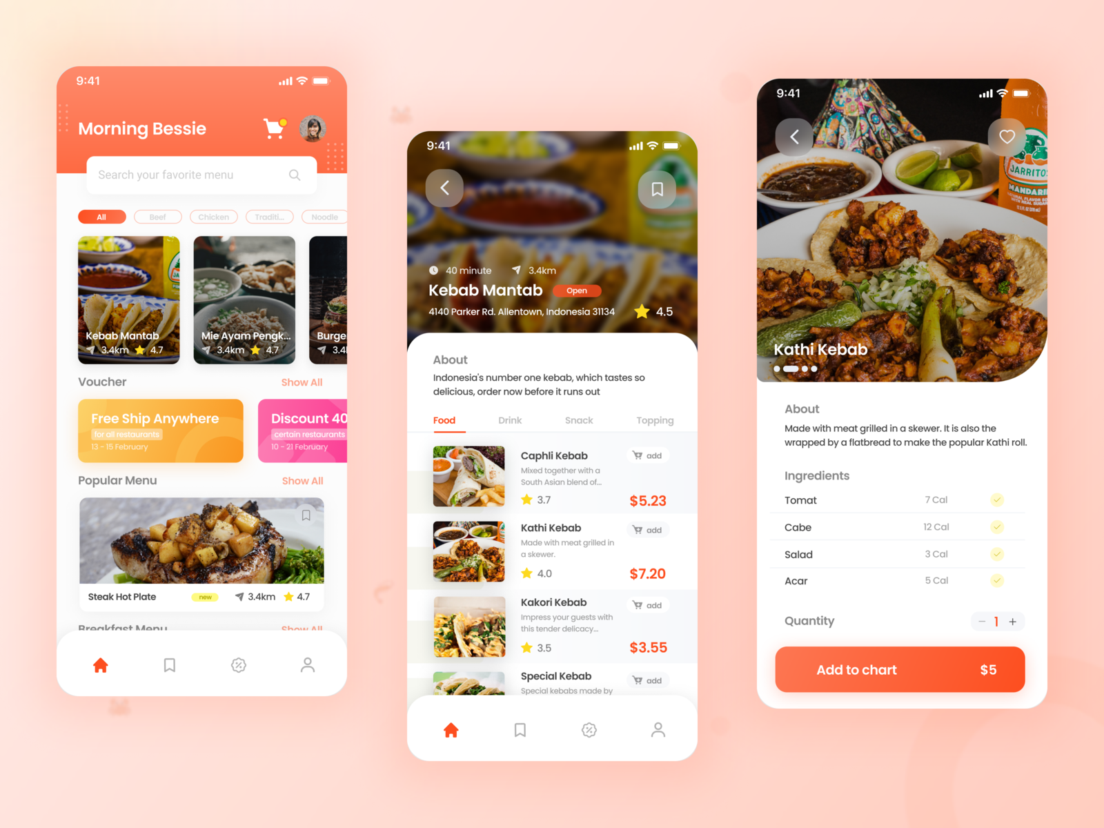 Food Delivery App by Sultan Adi on Dribbble