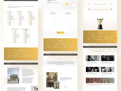 Law Firm Website - All Page dashboard dashboard design dashboard ui design landingpage law law firm ui uidesign user experience userinterface ux