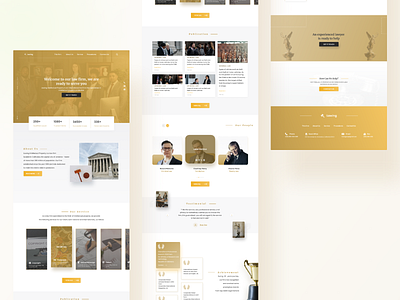 Law Firm Website - Landing Page dashboard design dashboard ui design landingpage law lawfirm lawyer ui uidesign user experience userinterface ux