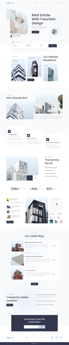 Oemah - Real Estate Landing Page by Muhammad Sultan for One Week ...