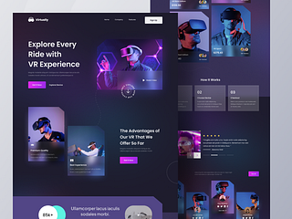 Virtually - Virtual Reality Store Landing Page by Muhammad Sultan for ...