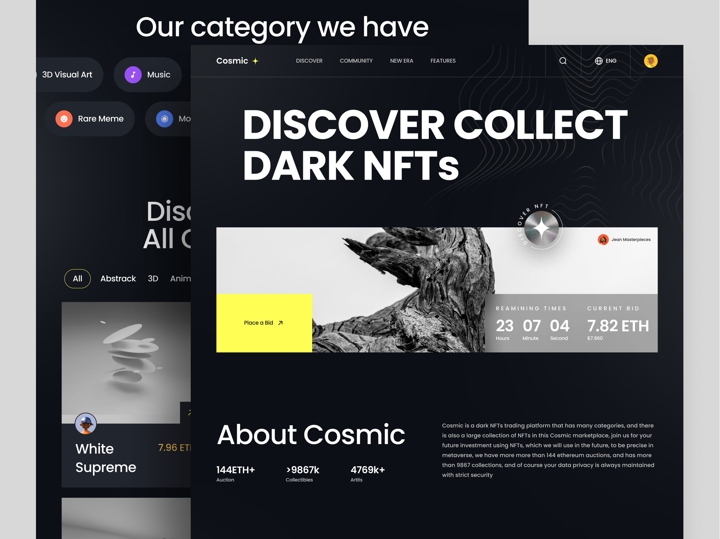 Cosmic - NFT Marketplace by Muhammad Sultan for One Week Wonders on ...