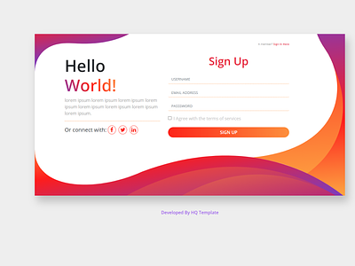 Registerpage html template html html template landingpage register register form registration page ui ux