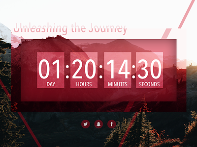 DailyUI #014—Countdown Timer challenge countdown timer ui