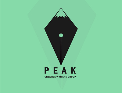 Peak . Creative Writers Group branding creative identity illustration logo logodesign peak vector writing