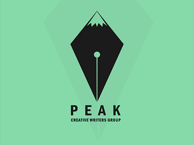 Peak . Creative Writers Group branding creative identity illustration logo logodesign peak vector writing