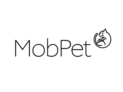 Mob Pet Logo branding cat logo