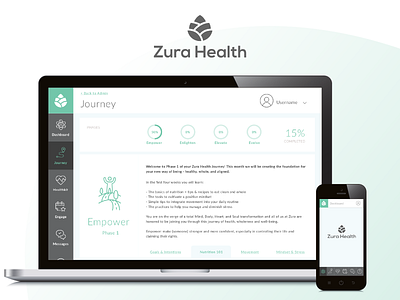 Zura Health design lifestyle mobile mobile app ui web webapp webdesign