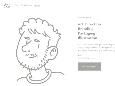 New Portfolio branding design illustration simple