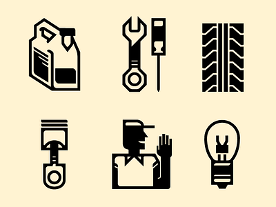 Auto Shop Icons auto cars graphic icon info shop simple