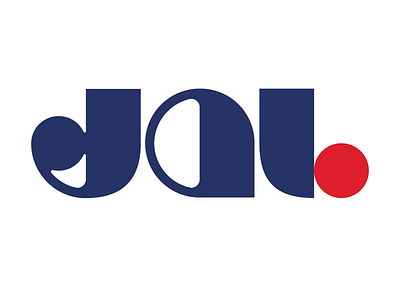 JAL blue branding logo red typography
