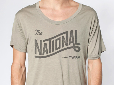 The National band typography
