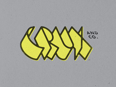 Crux & Co. logo typography