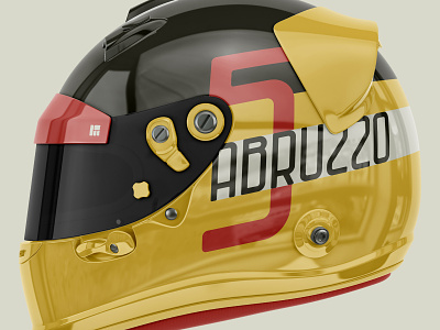 DFC 0025 - Abruzzo - Formula 1 Helmet Mockup