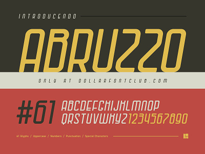 DFC 0025 - Abruzzo - Font Release branding design font font design fonts formula 1 foundry illustration italian lettering logo type typography ui ux vector website