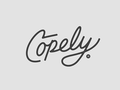 Copely logotype typography