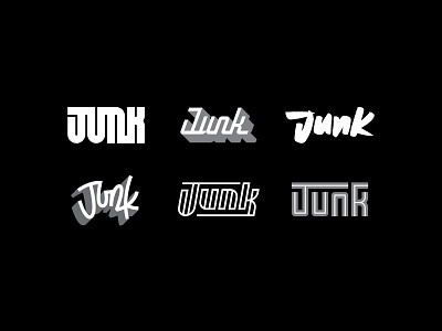 Junk Films 02 brand identity branding design graphic design lettering ligatures logo script type typography vector