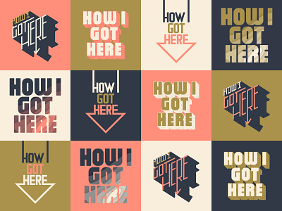 H.I.G.H. Podcast Title Treatments album art branding cover design illustration lettering ligatures logo podcast type typography vector