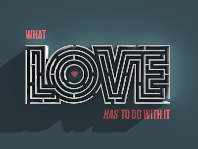 Love ... editorial illustration typography