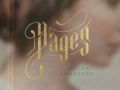 Future of Forestry — "Pages" album art typography