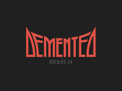 Demented Brewing Co. #3.1 branding brewery craft beer custom logo type vector