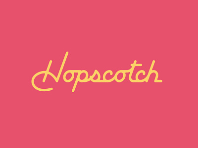 Hopscotch Logotype #1 lettering logotype typography vector