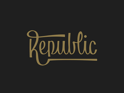 Republic #2 branding lettering logo logotype typography vector