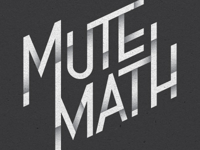 MUTEMATH type editorial typography