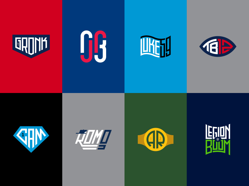 NFL Athlete Logos for ESPN.com by Chaz Russo on Dribbble