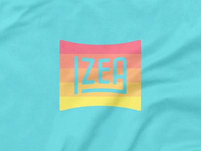 IZEA "Endless Summer" Design brand design geometric gradient lettering ligatures logo mark shirt social media type vector
