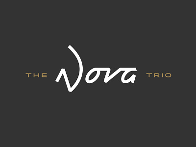 The Nova Trio lettering logotype mark mono weight script type vector