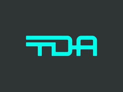 TDA #1 band branding digital lettering ligatures logo monogram music rebrand typography vector