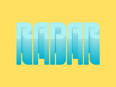 New Font + Treatment #2 3d fade font gradient lettering retro treatment type typography vintage