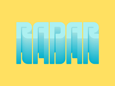 New Font + Treatment #2 by Chaz Russo on Dribbble