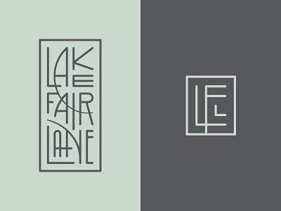 Lake Fair Lane branding custom lettering ligatures logo monoweight type typography vector