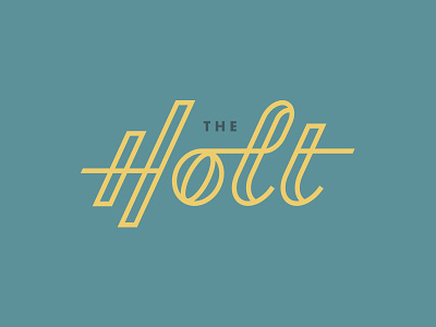 The Holt #1 branding custom lettering ligatures logo monoweight type typography vector