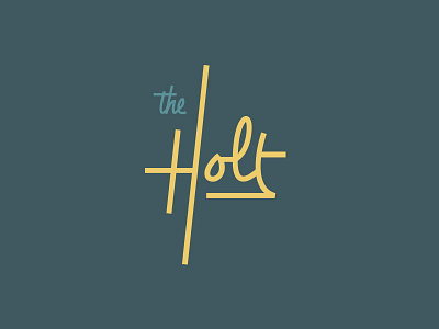 The Holt #2 branding custom lettering ligatures logo monoweight type typography vector