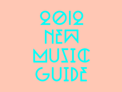 New Music Guide typography