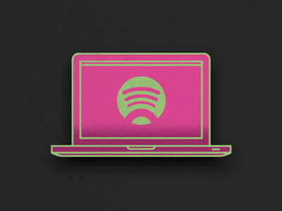 Laptop/Spotify Icon
